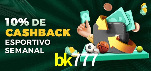 10% de bônus de cashback na bk777